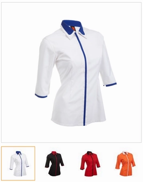 123 Female 3/4 Sleeve Button Top -