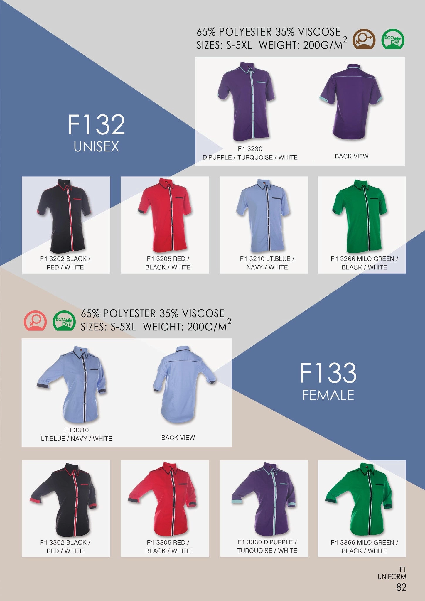 133 Female 3/4 Sleeve Button Top -