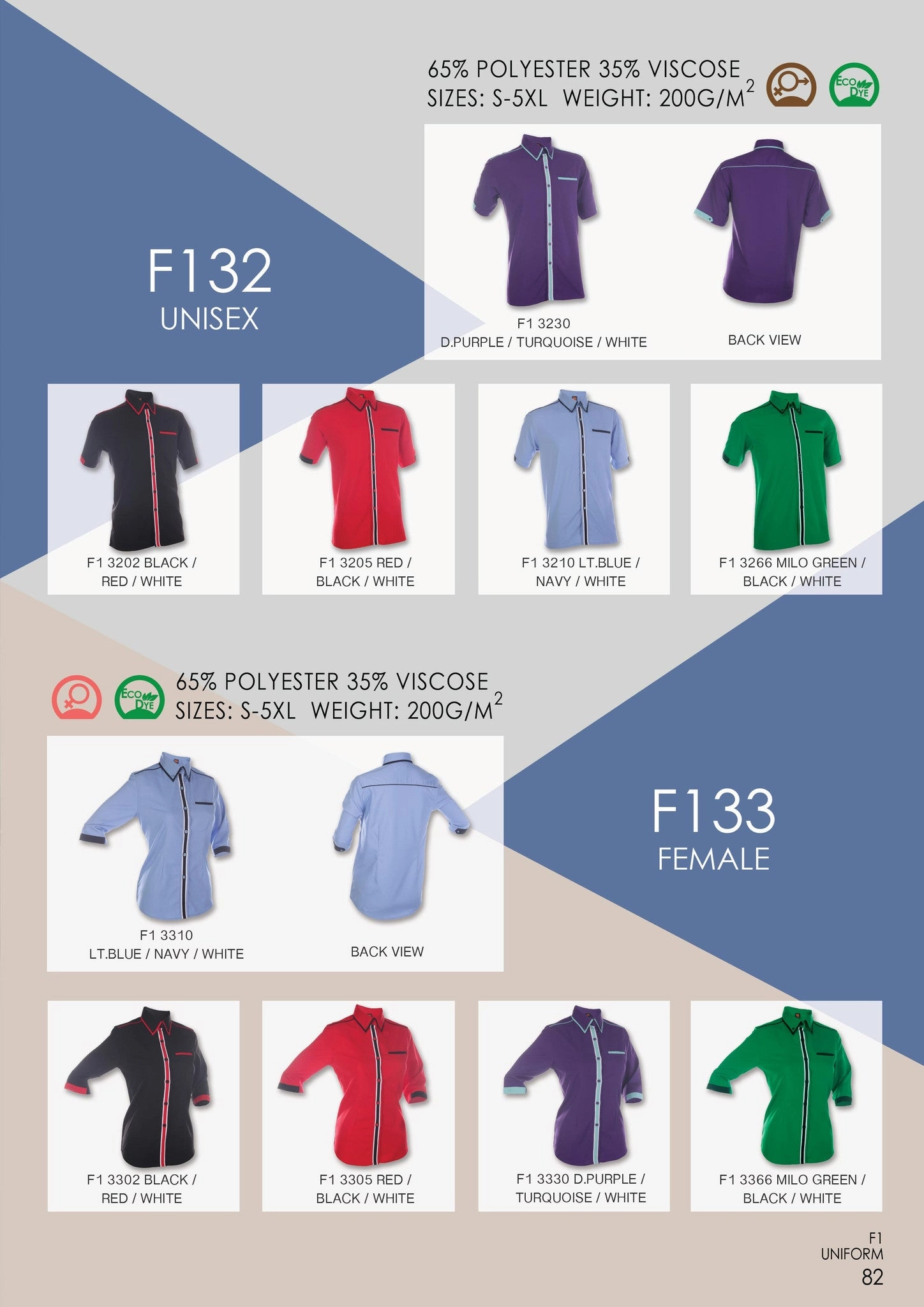133 Female 3/4 Sleeve Button Top -