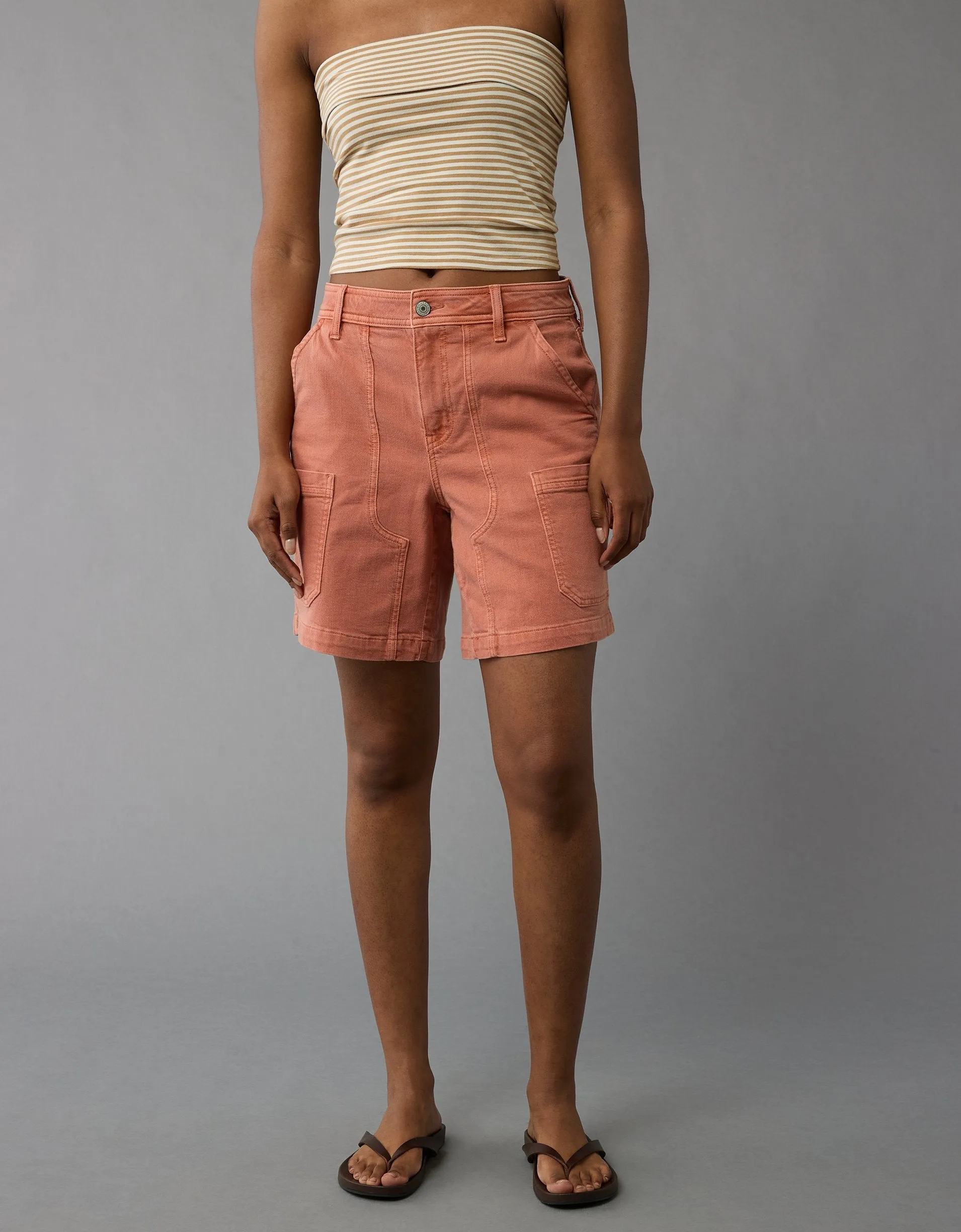 AE Dreamy Drape High-Waisted Carpenter Short