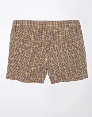AE High-Waisted Plaid Baggy Trouser Short