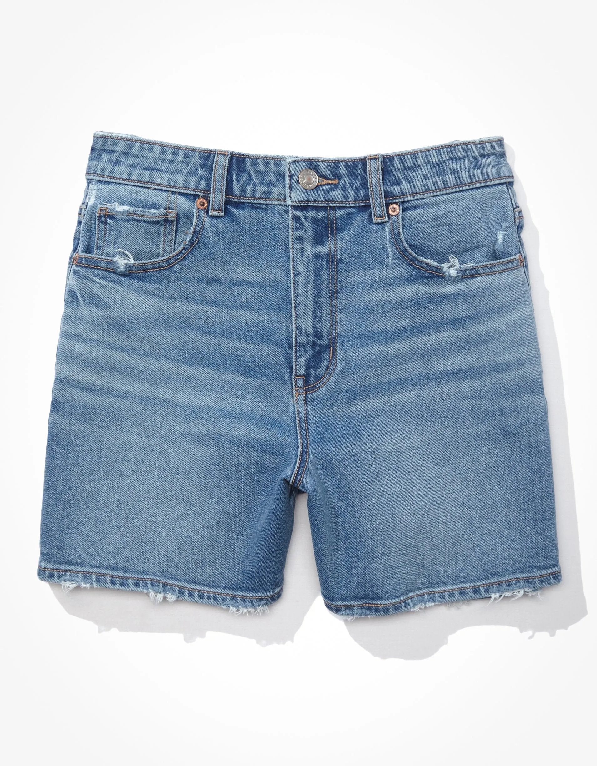 AE Stretch Denim Highest Waist Baggy Short