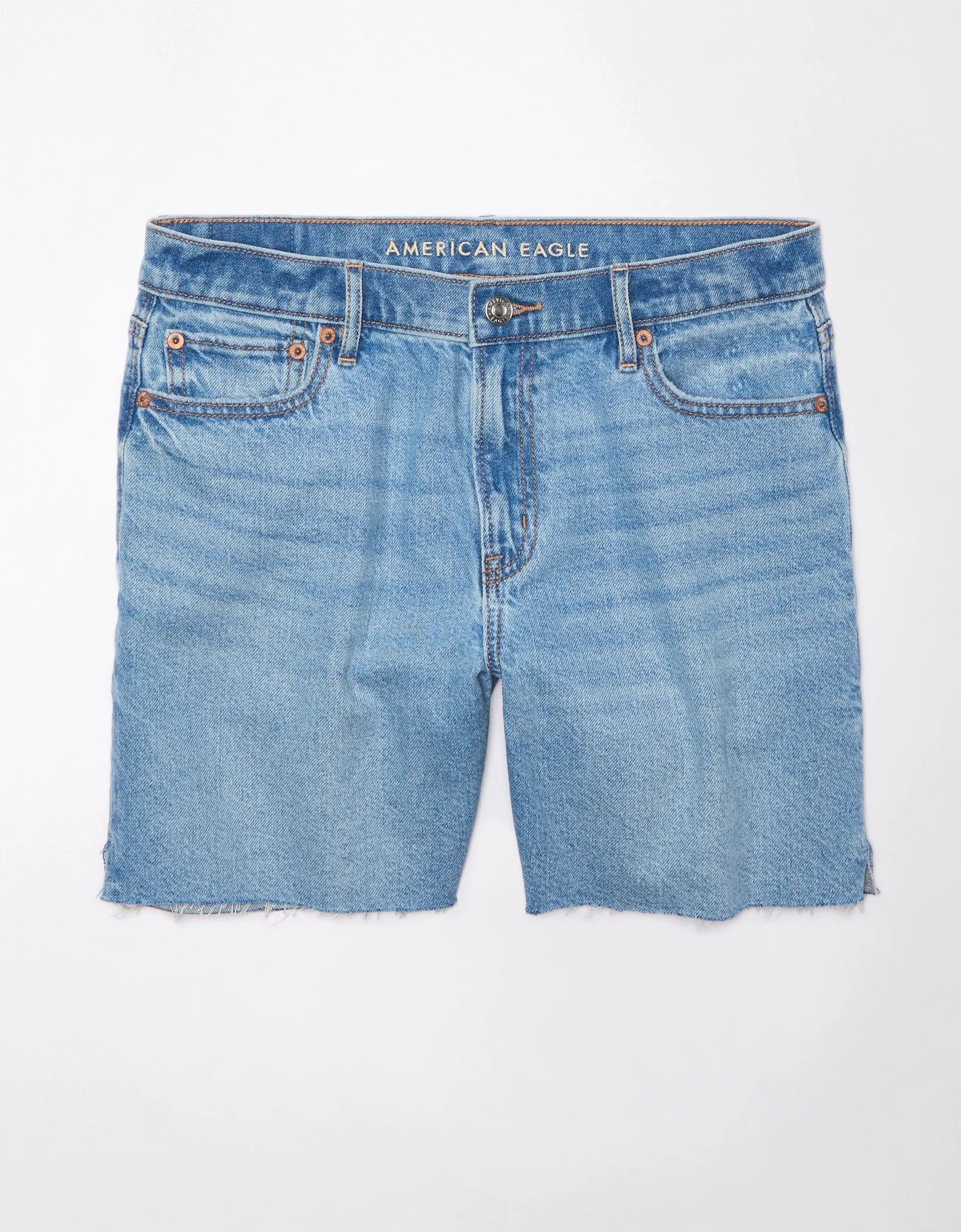 AE Strigid Super High-Waisted 6" Relaxed Denim Short