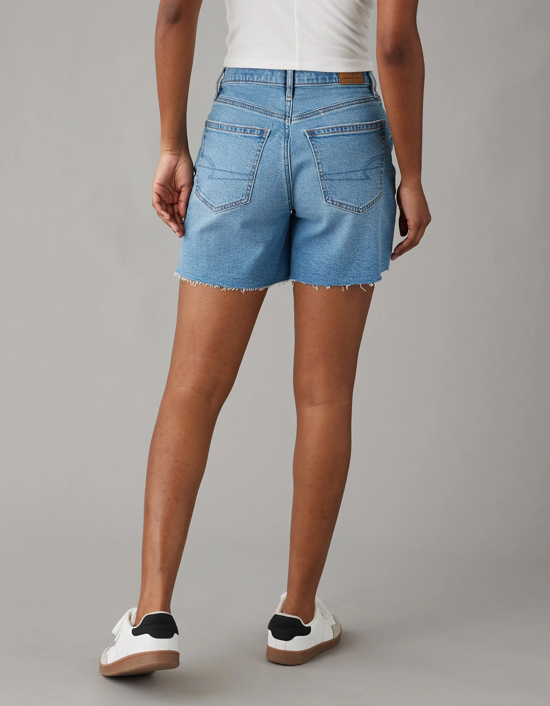 AE Strigid Super High-Waisted 6" Relaxed Denim Short