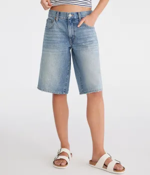 Aeropostale Low-Rise Super Baggy Bermuda Shorts