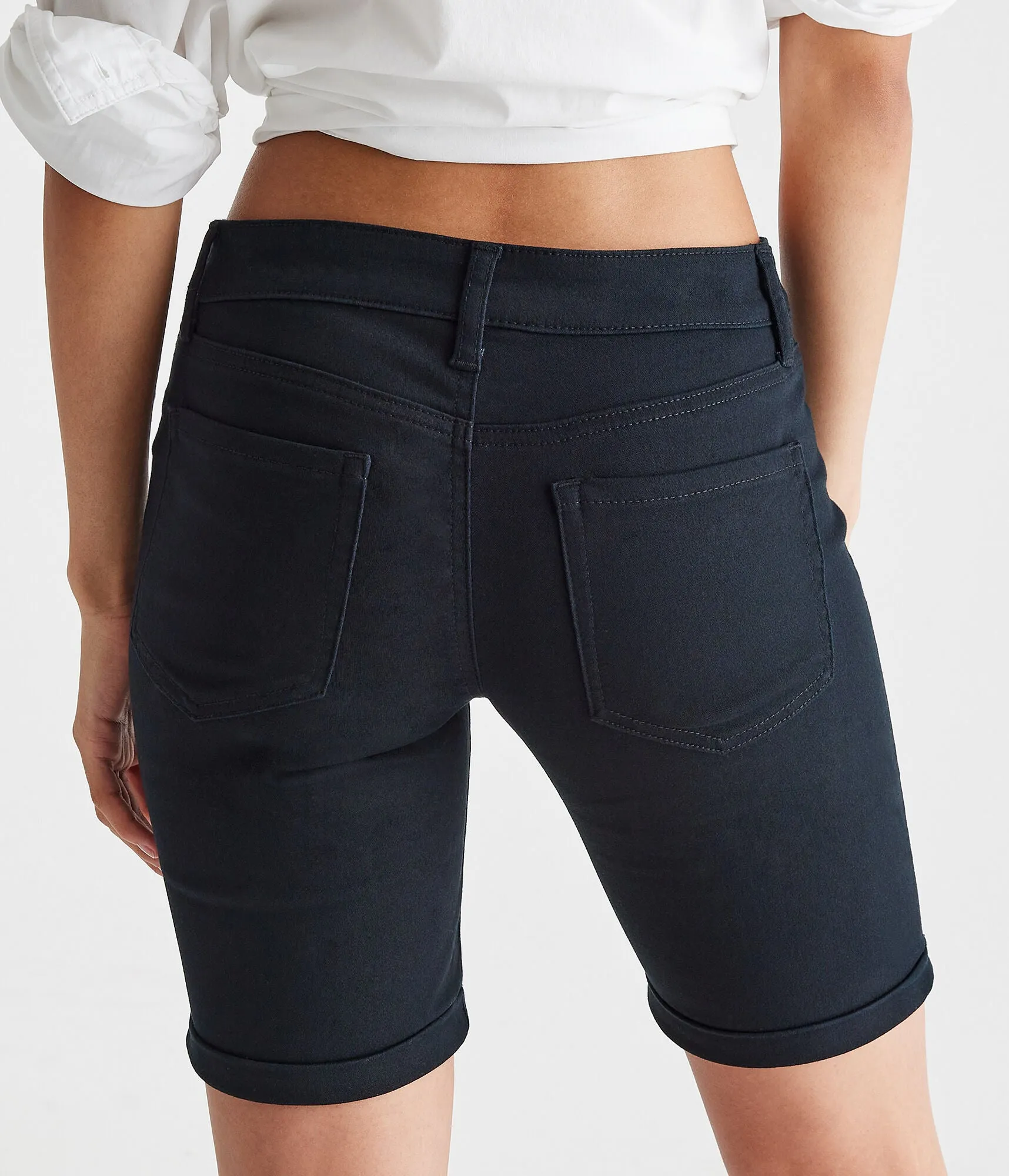 Aeropostale Womens Five-Pocket Uniform Bermuda Shorts