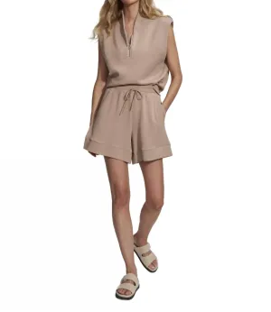 Alder High Rise Short In Light Taupe
