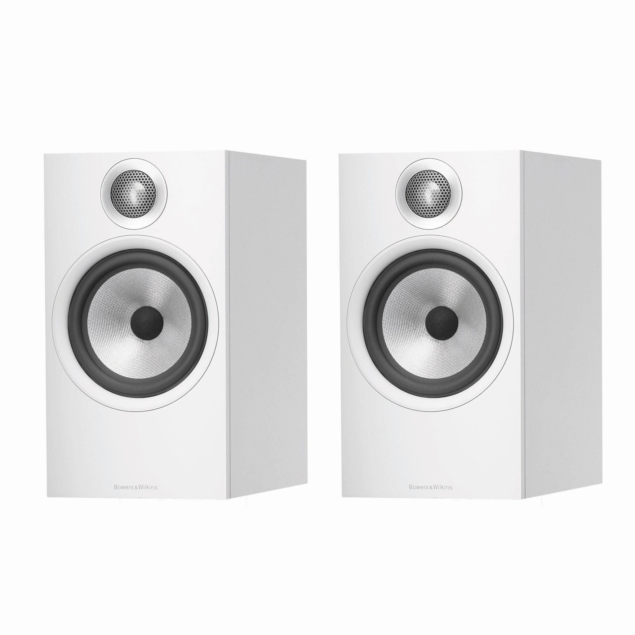 B&W 606 S3 Bookshelf Speaker - Matte White