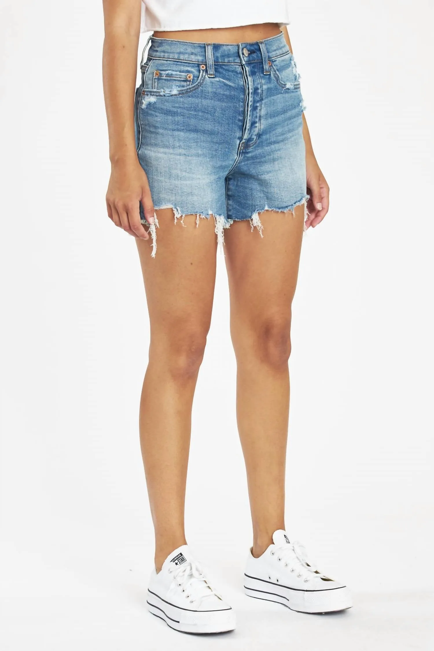 Bottom Line High Rise Vintage Short In Wishes