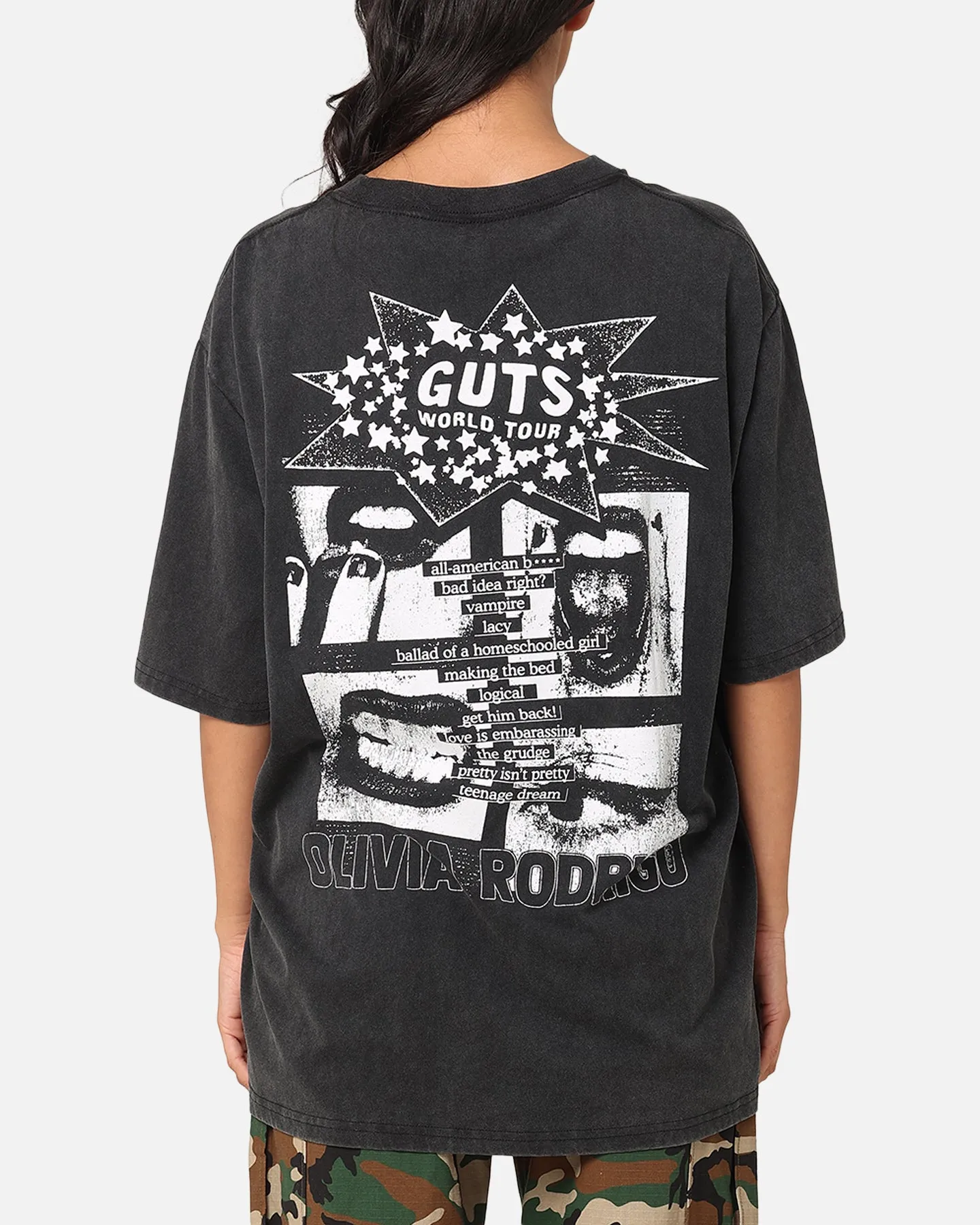 Bravado Olivia Rodrigo World Tour T-Shirt Washed Black