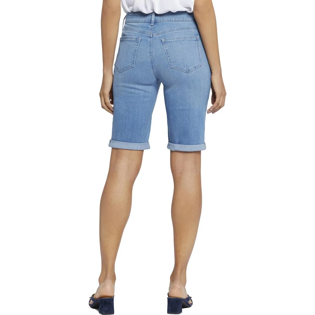 Briella Womens Cuffed Denim Denim Shorts