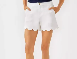 Buttercup Mid Rise Short In Resort White