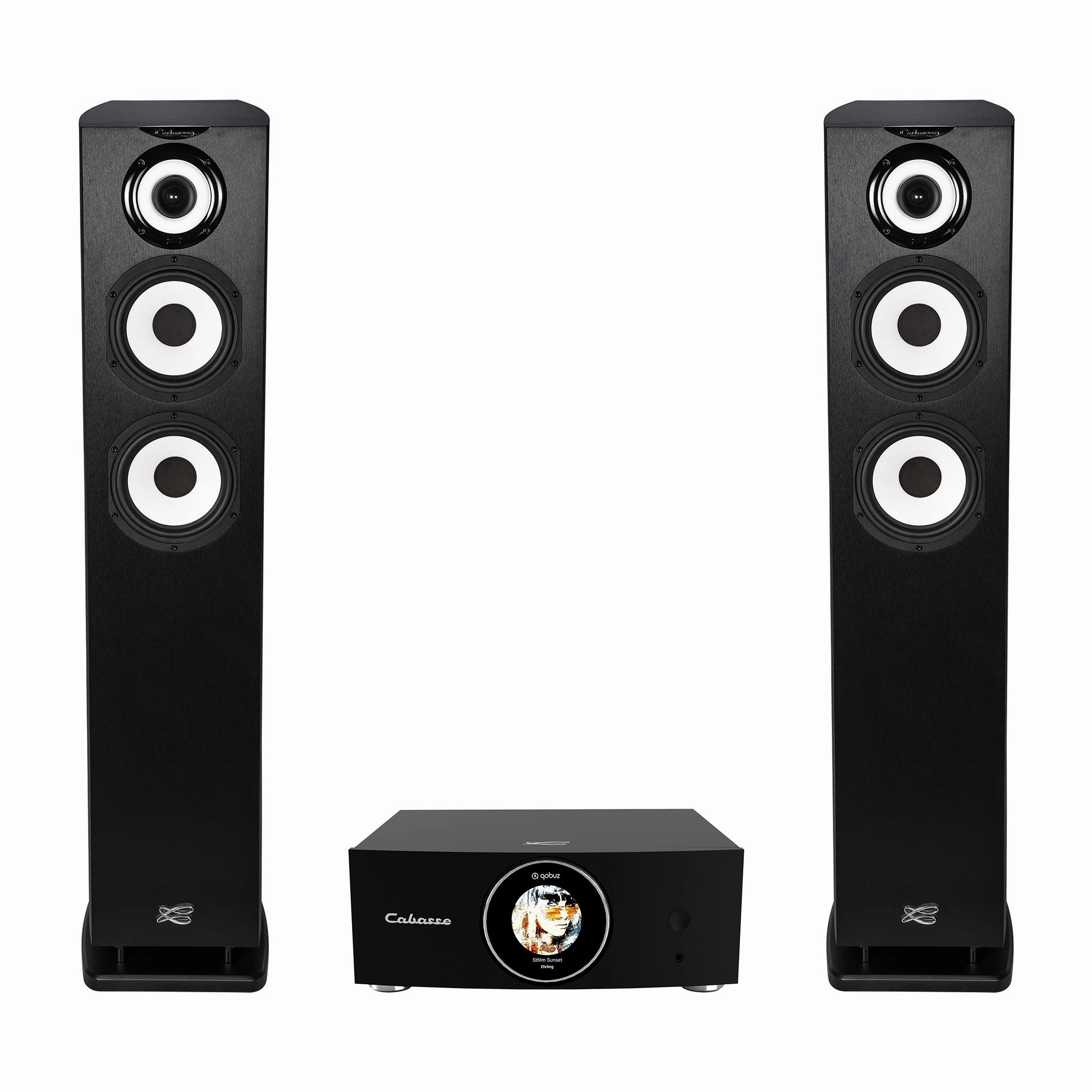 Cabasse ABYSS Wireless Amplifier   Java MC40 Floorstanding Loudspeakers