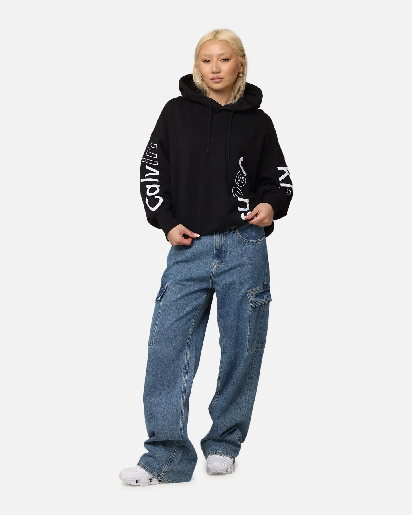 Calvin Klein Blocking Graphic Hoodie Black