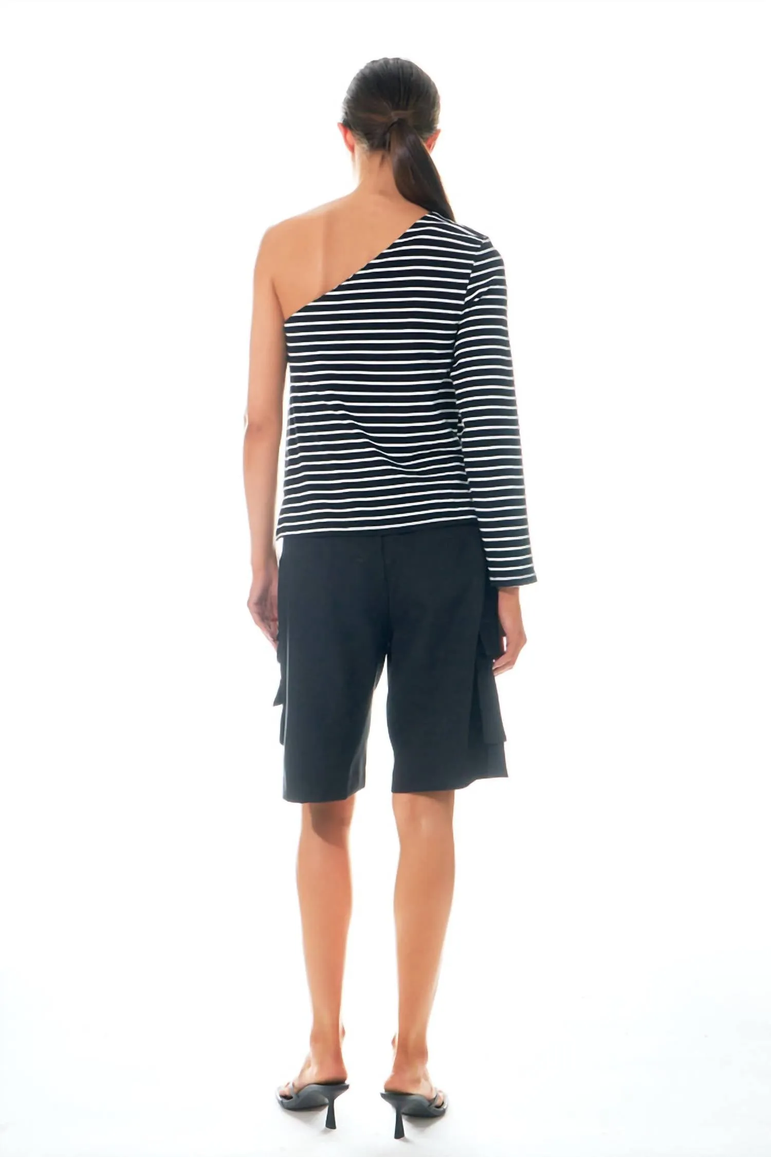 Cargo Bermuda Short Pants In Black
