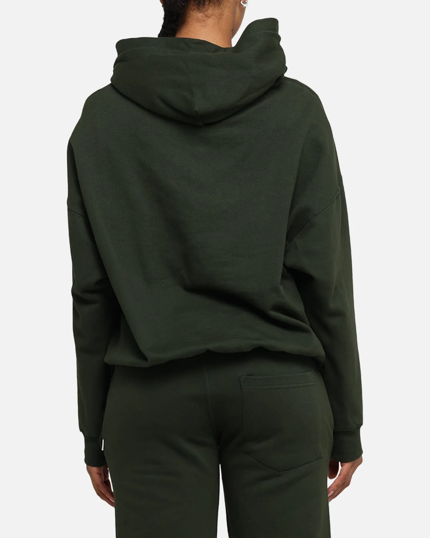 Carr Blanc Oversized Hoodie Dark Green
