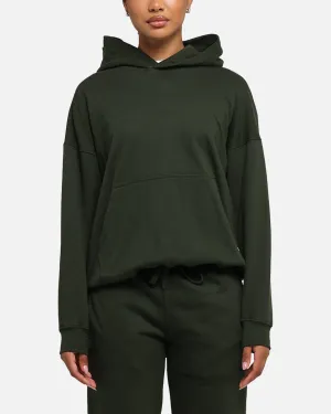 Carr Blanc Oversized Hoodie Dark Green