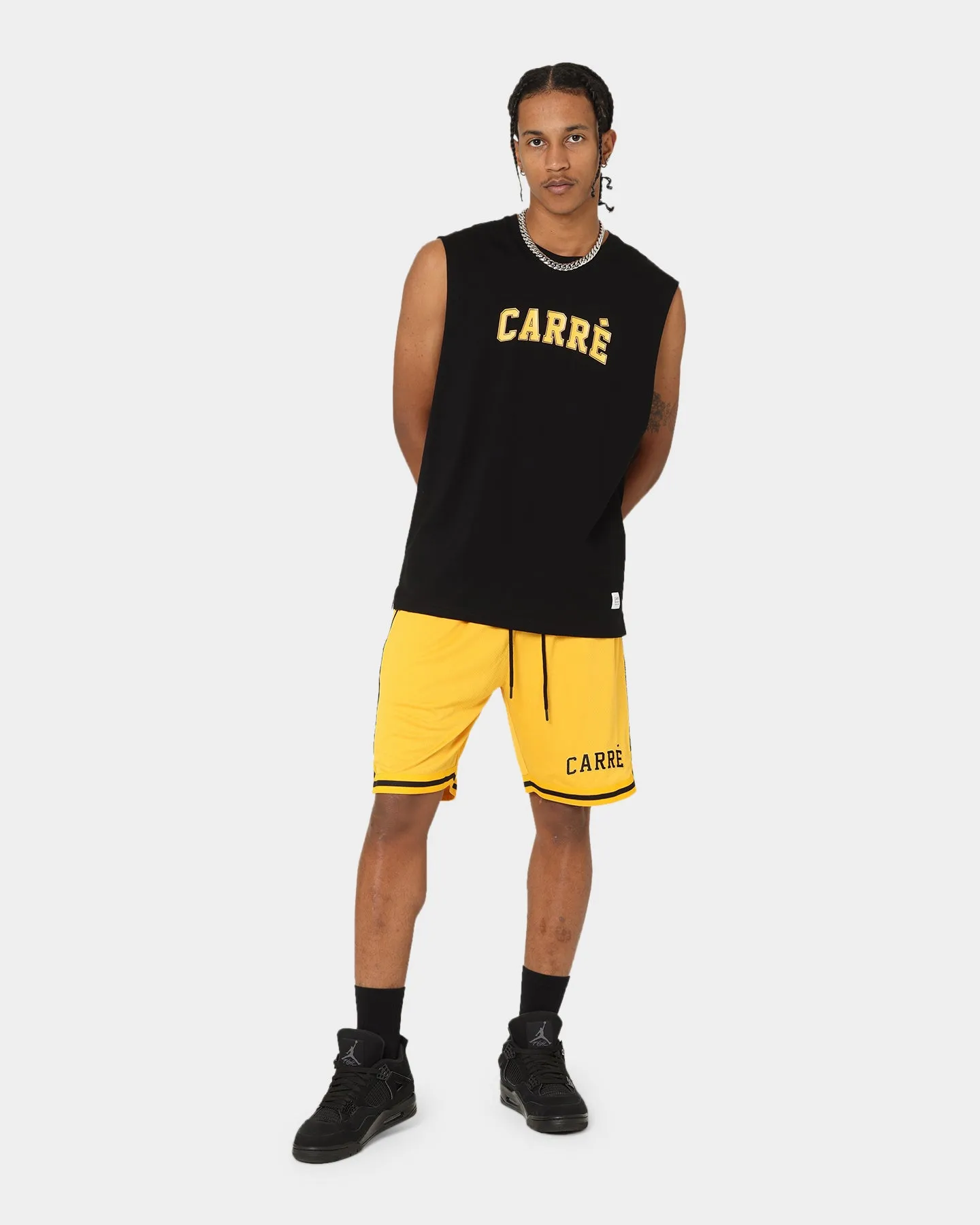 Carr Cours Basketball Shorts Yellow
