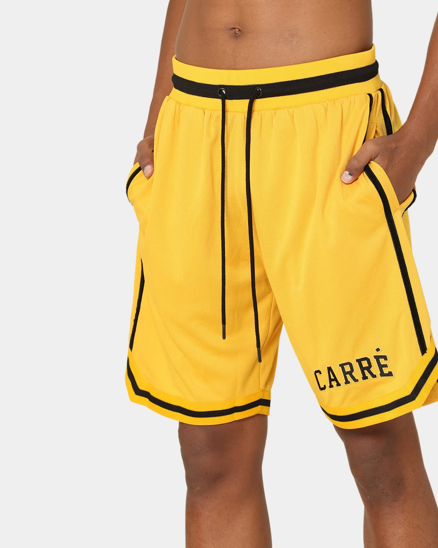 Carr Cours Basketball Shorts Yellow