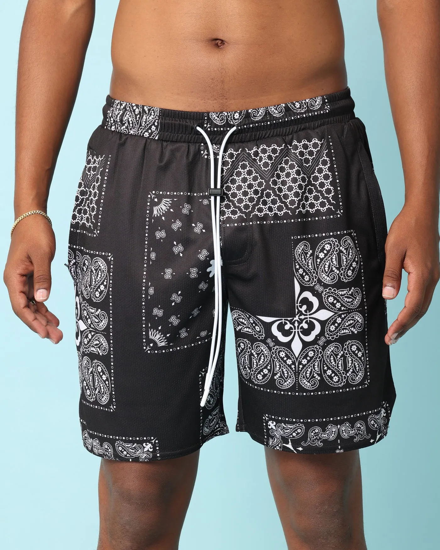 Carr Fragment Mesh Shorts Black
