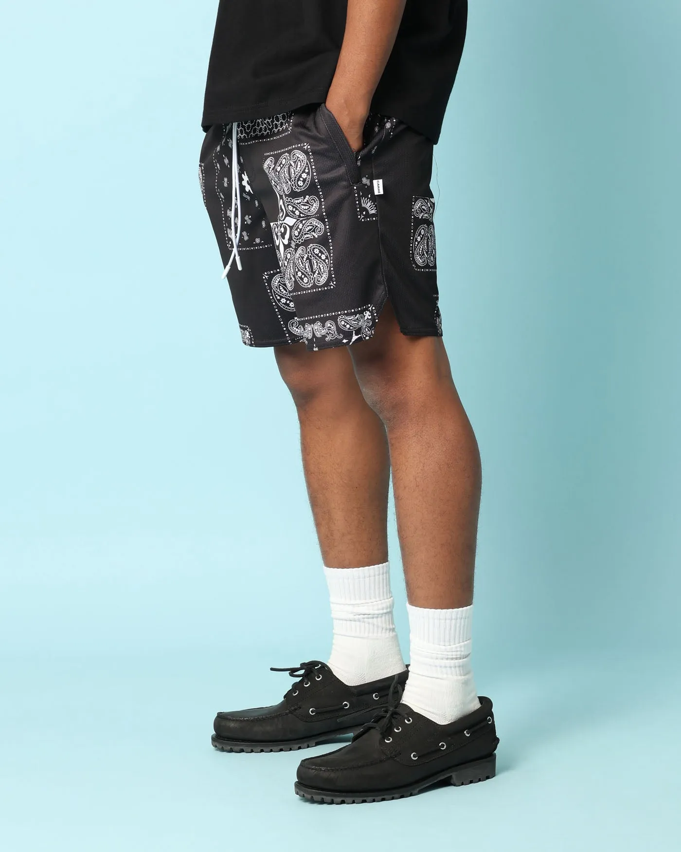 Carr Fragment Mesh Shorts Black