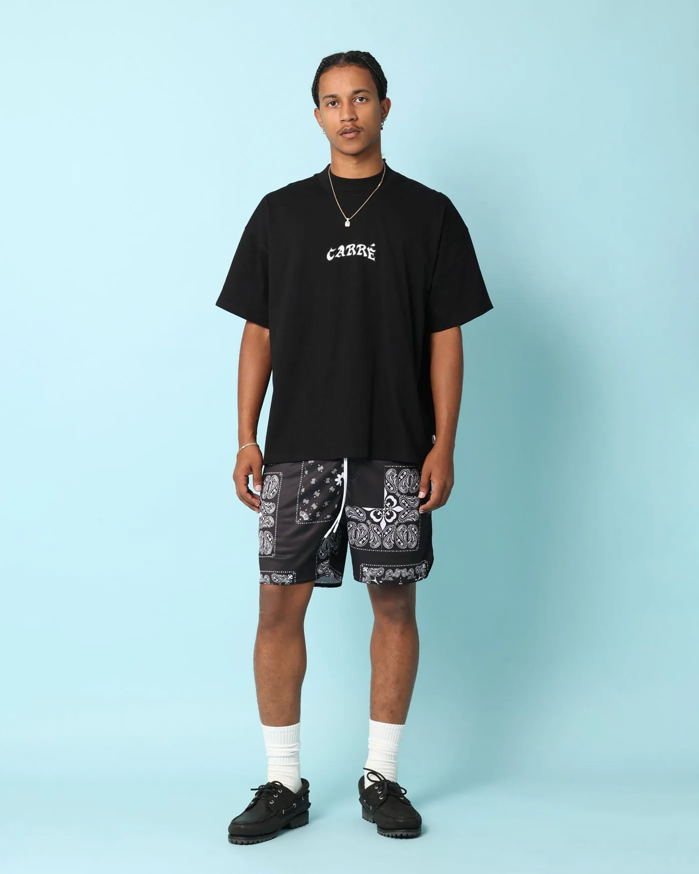 Carr Fragment Mesh Shorts Black
