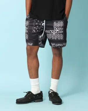 Carr Fragment Mesh Shorts Black