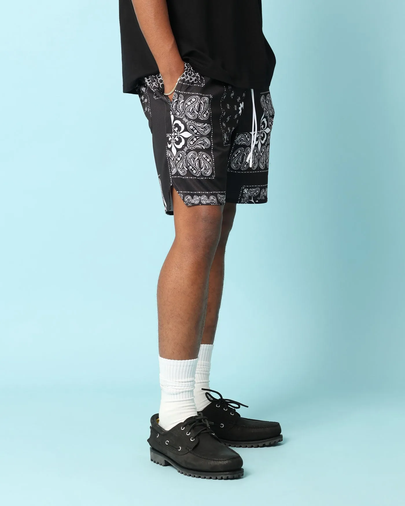 Carr Fragment Mesh Shorts Black