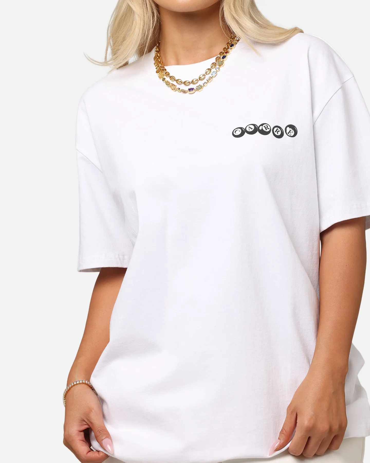 Carre Break T-Shirt White