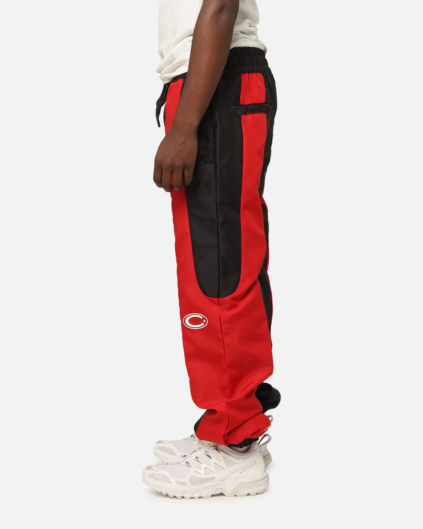 Carre Empire Panelled Trackpant Black/Red