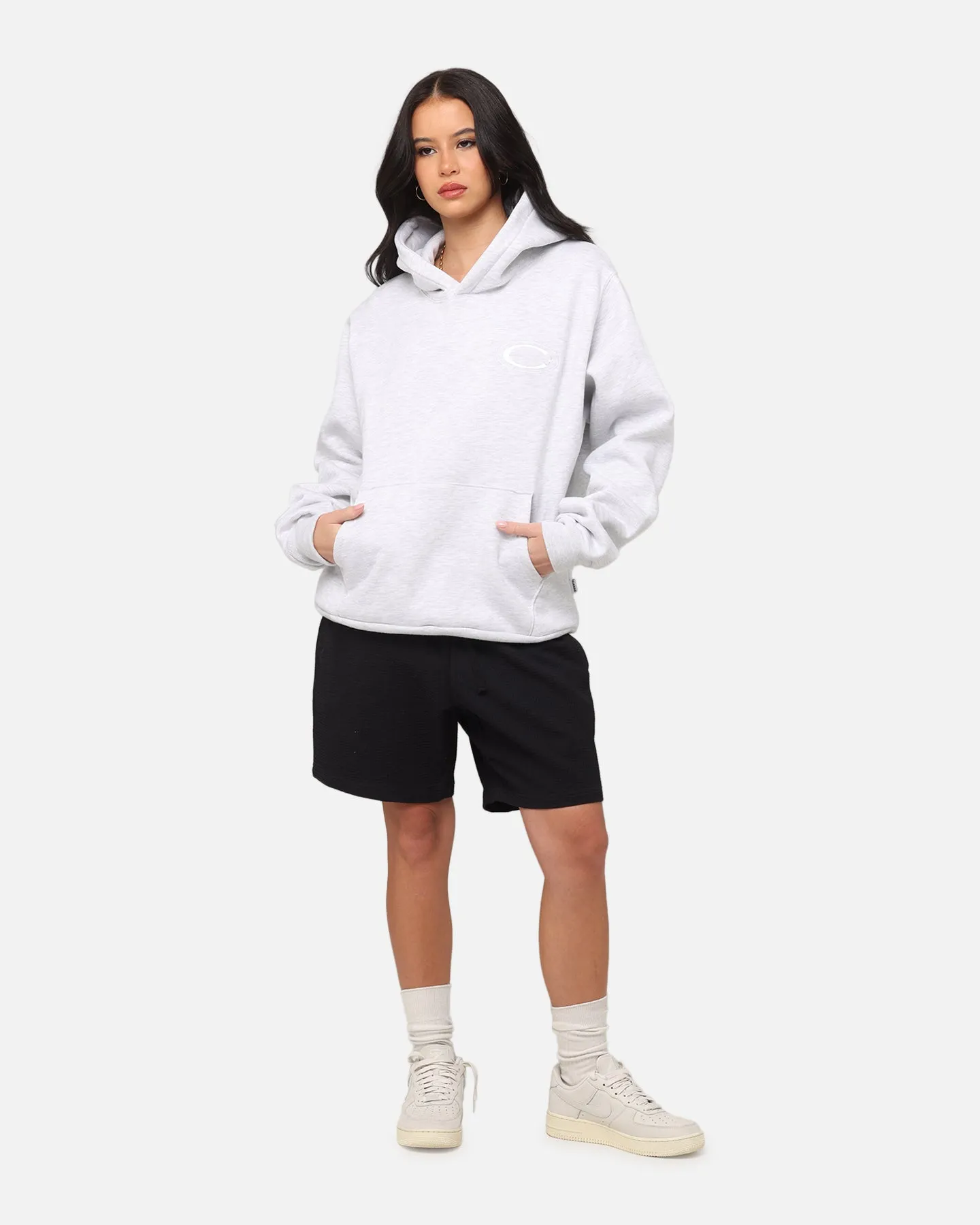 Carre Graffiti Hoodie Grey Marle
