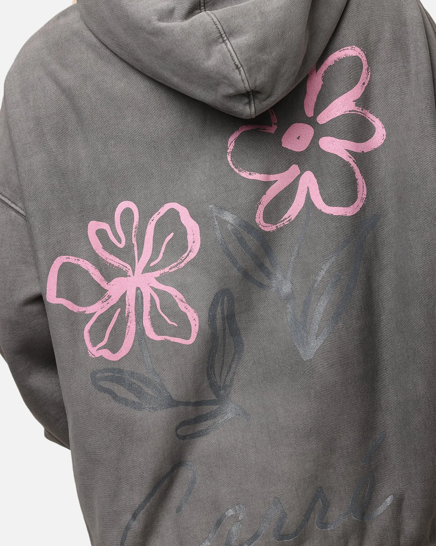 Carre Hand Picked Hoodie Washed Charcoal