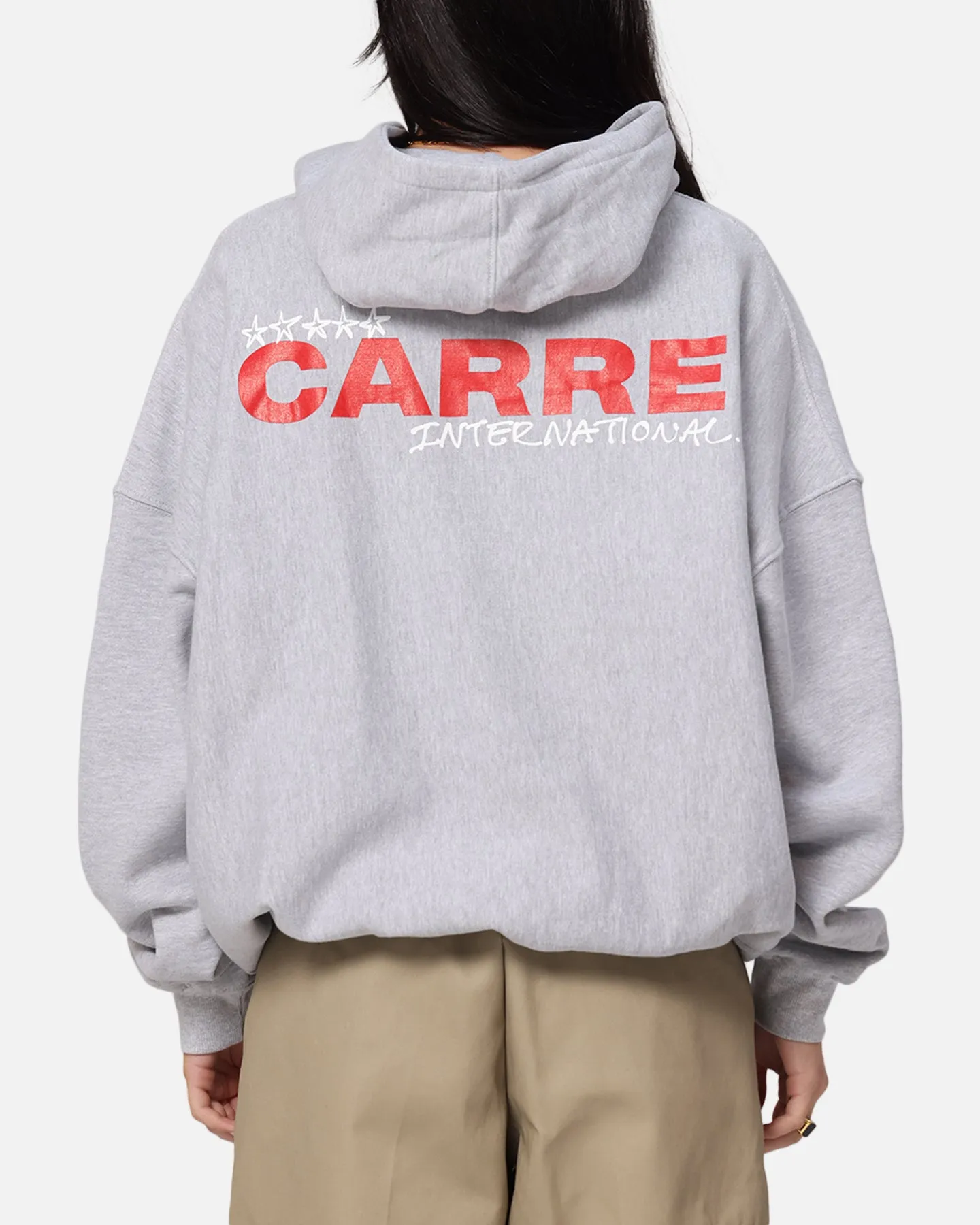 Carre Handdrawn Hoodie Light Marle