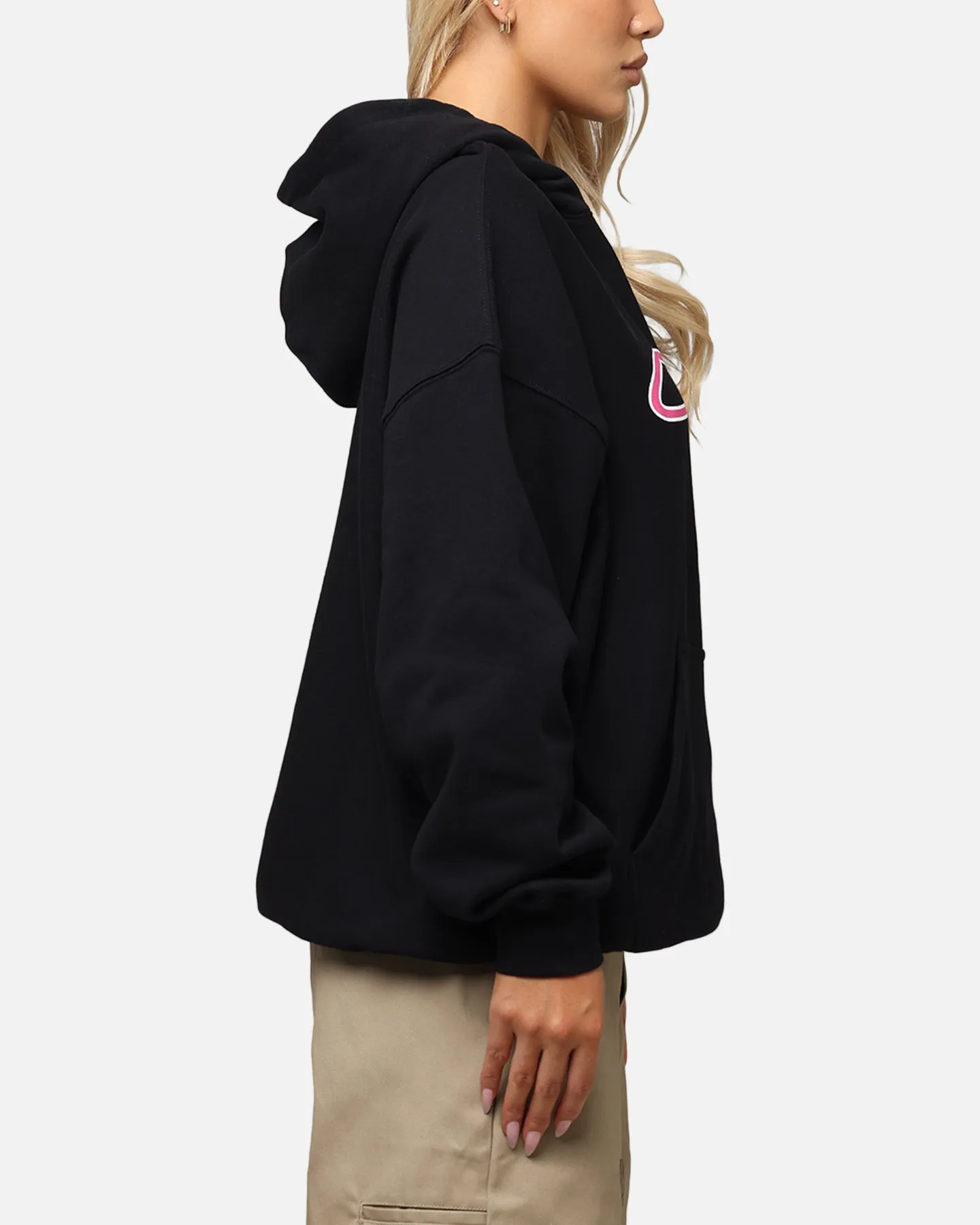 Carre Race Script Hoodie Black