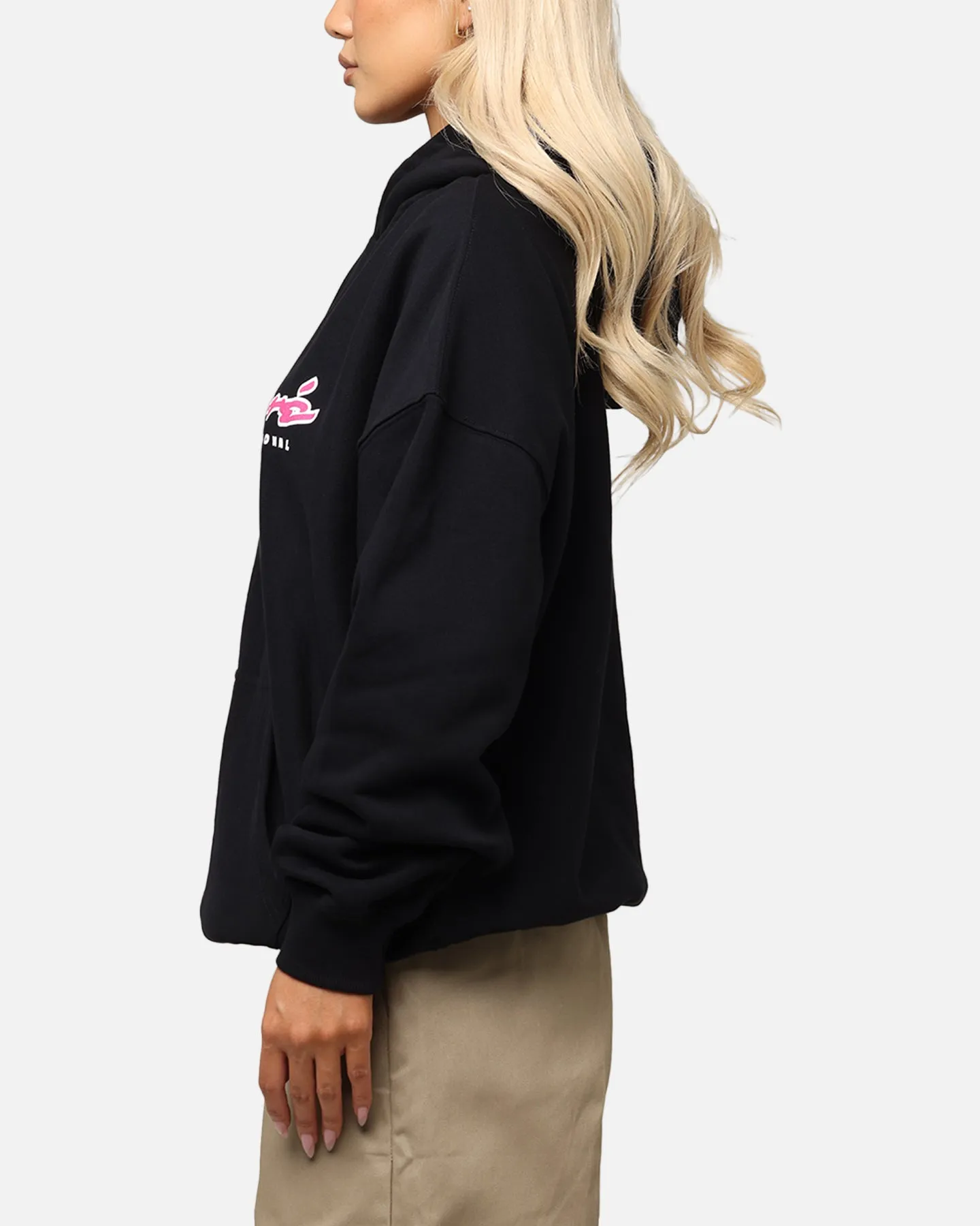Carre Race Script Hoodie Black