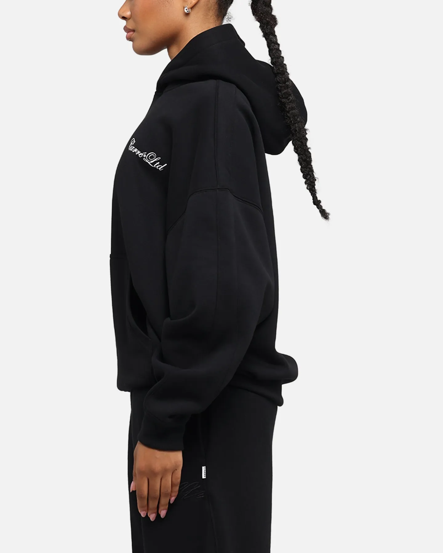 Carre Rosebud Oversized Hoodie Black