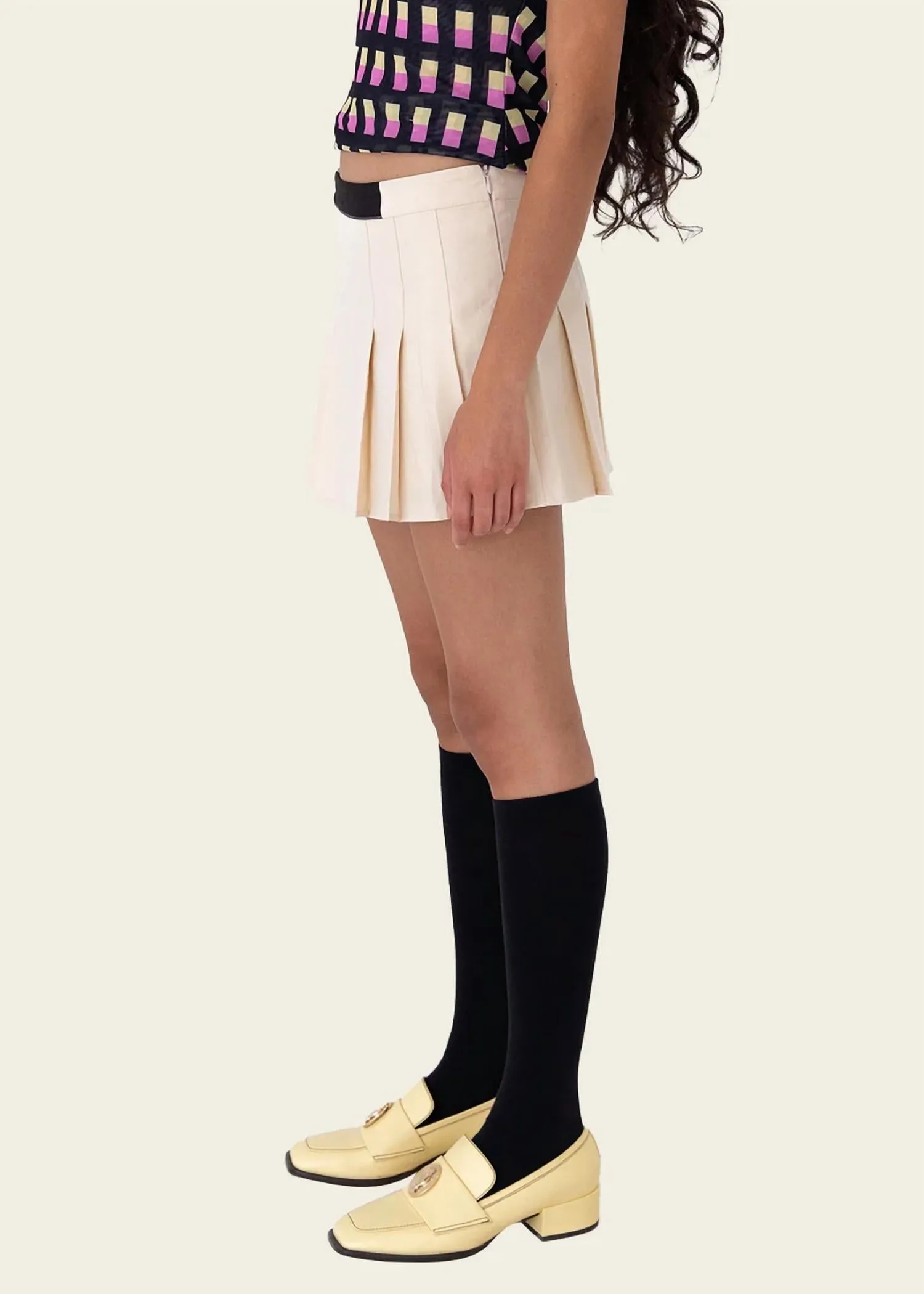 Carter Mini Skort In Fawn