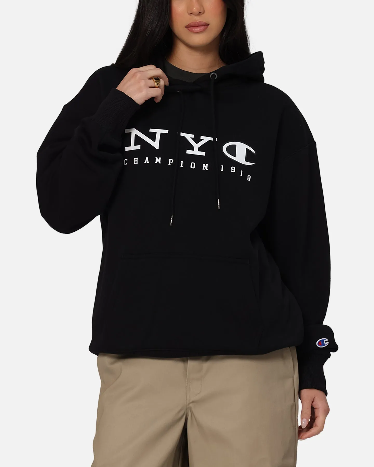 Champion Rochester Graphic Hoodie Black