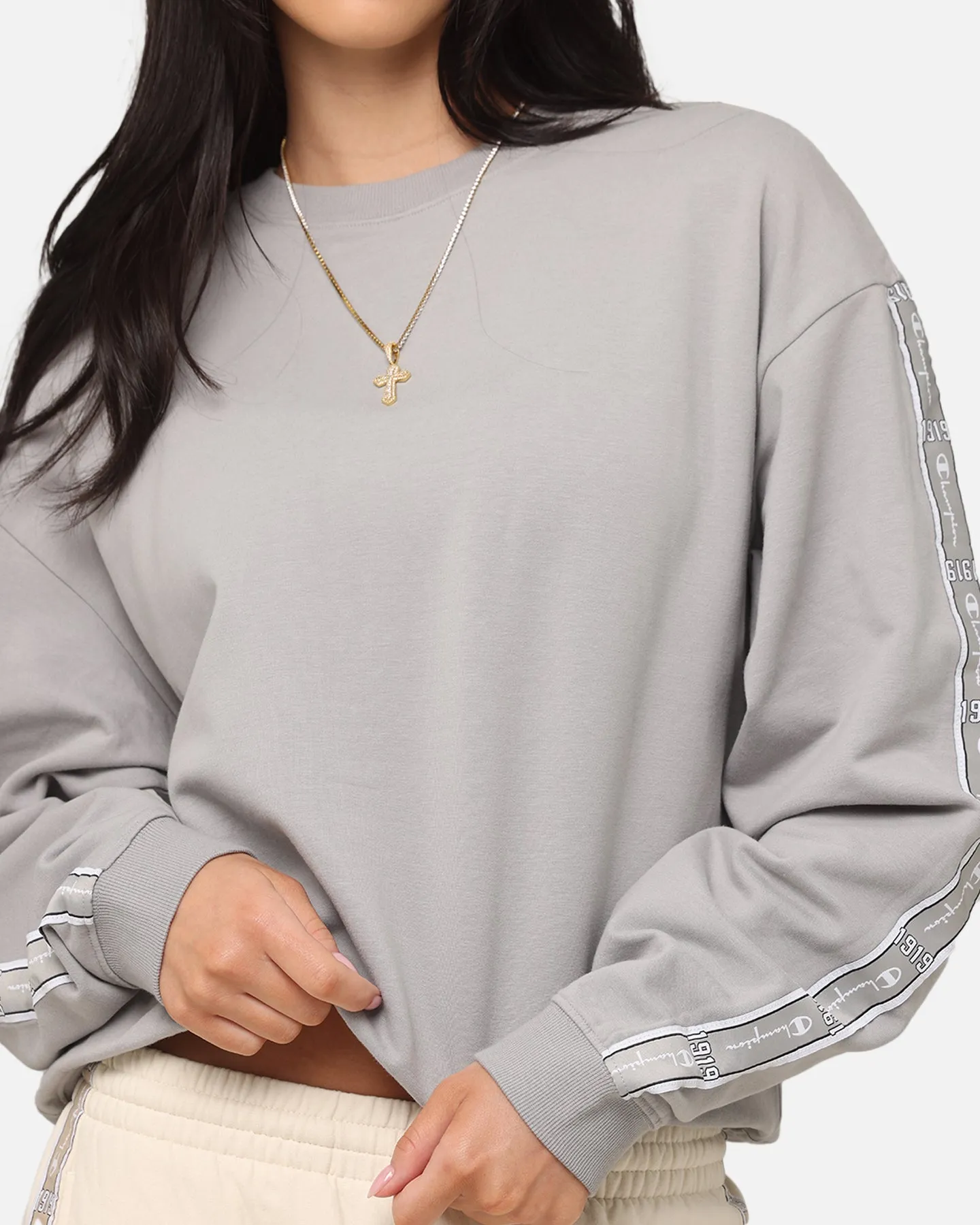 Champion Women's SPS Taping Crewneck Grey