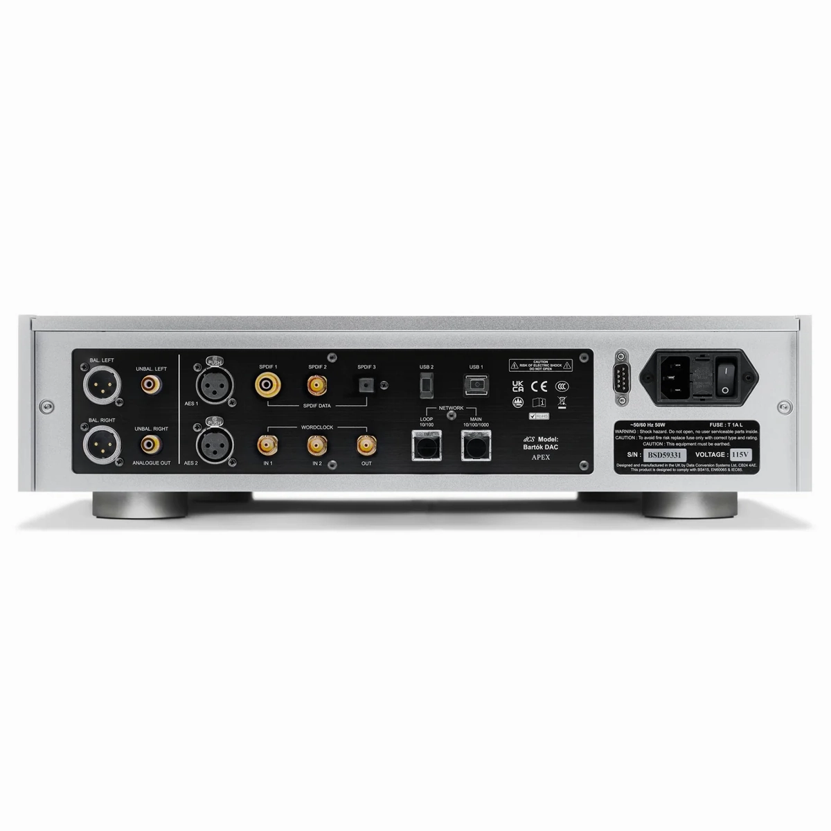 dCS Bartk APEX Digital to Analogue Converter with Headphone Amplifier