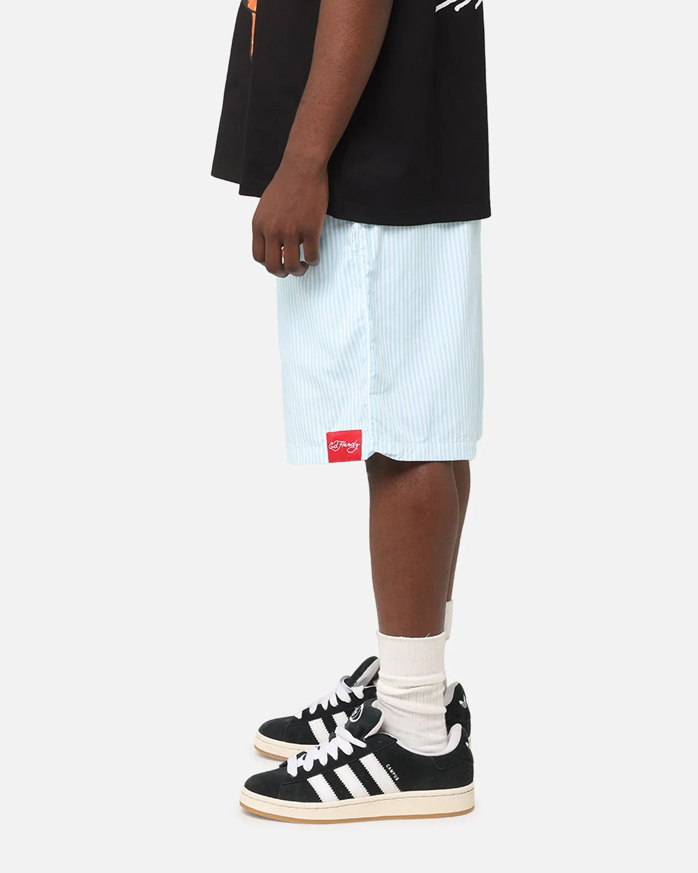 Ed Hardy Beach Shorts Blue Stripe