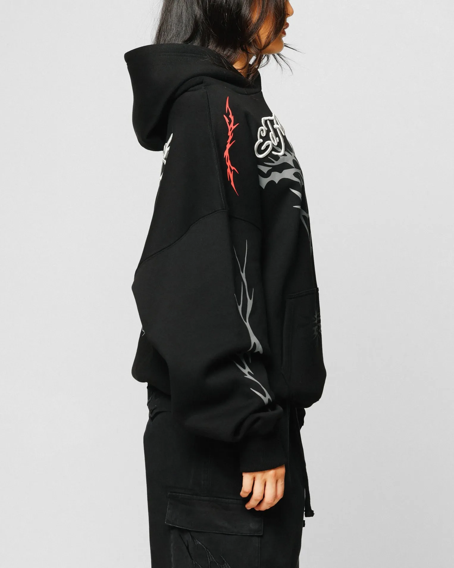 Ed Hardy Electric Hoodie Black