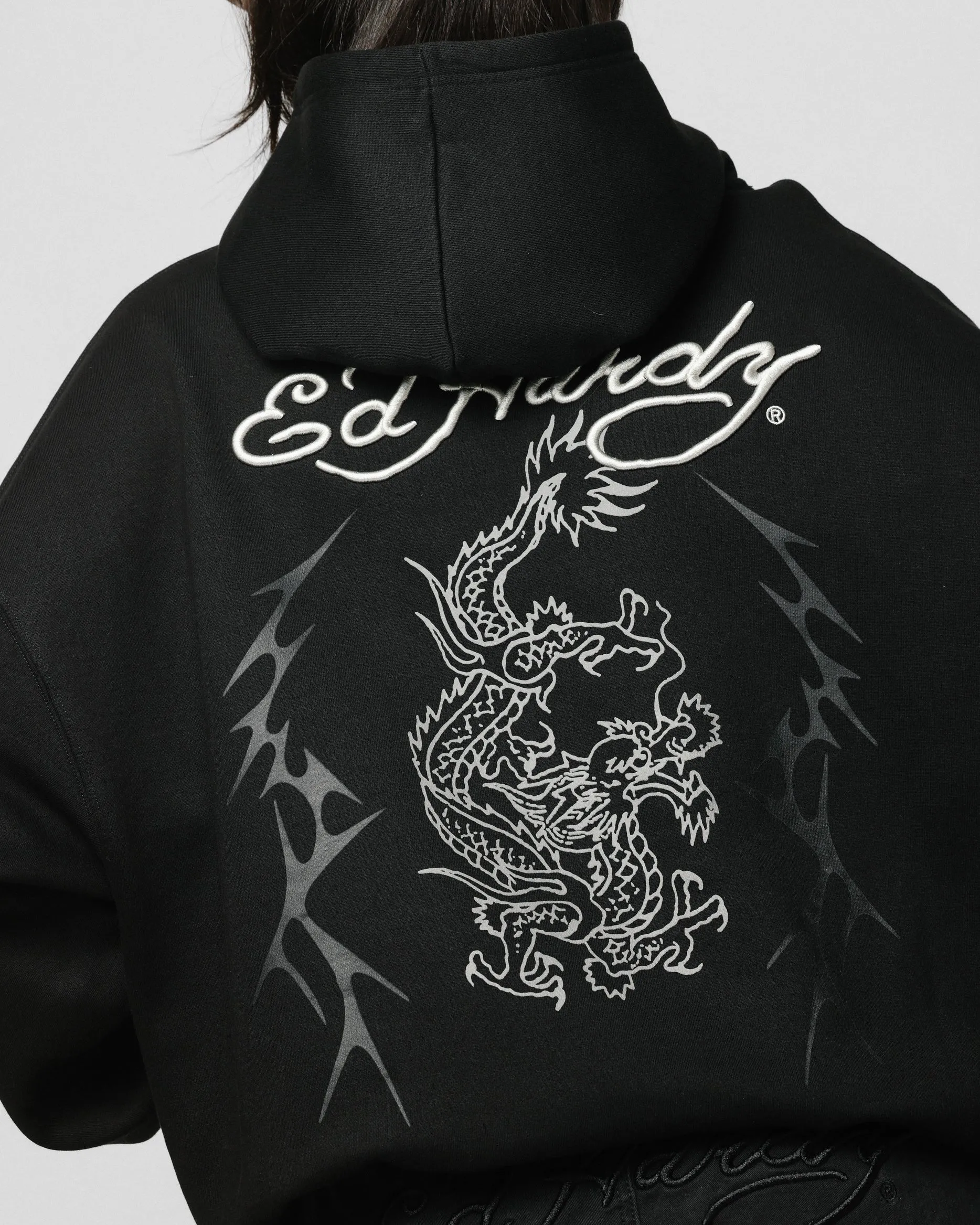 Ed Hardy Electric Hoodie Black
