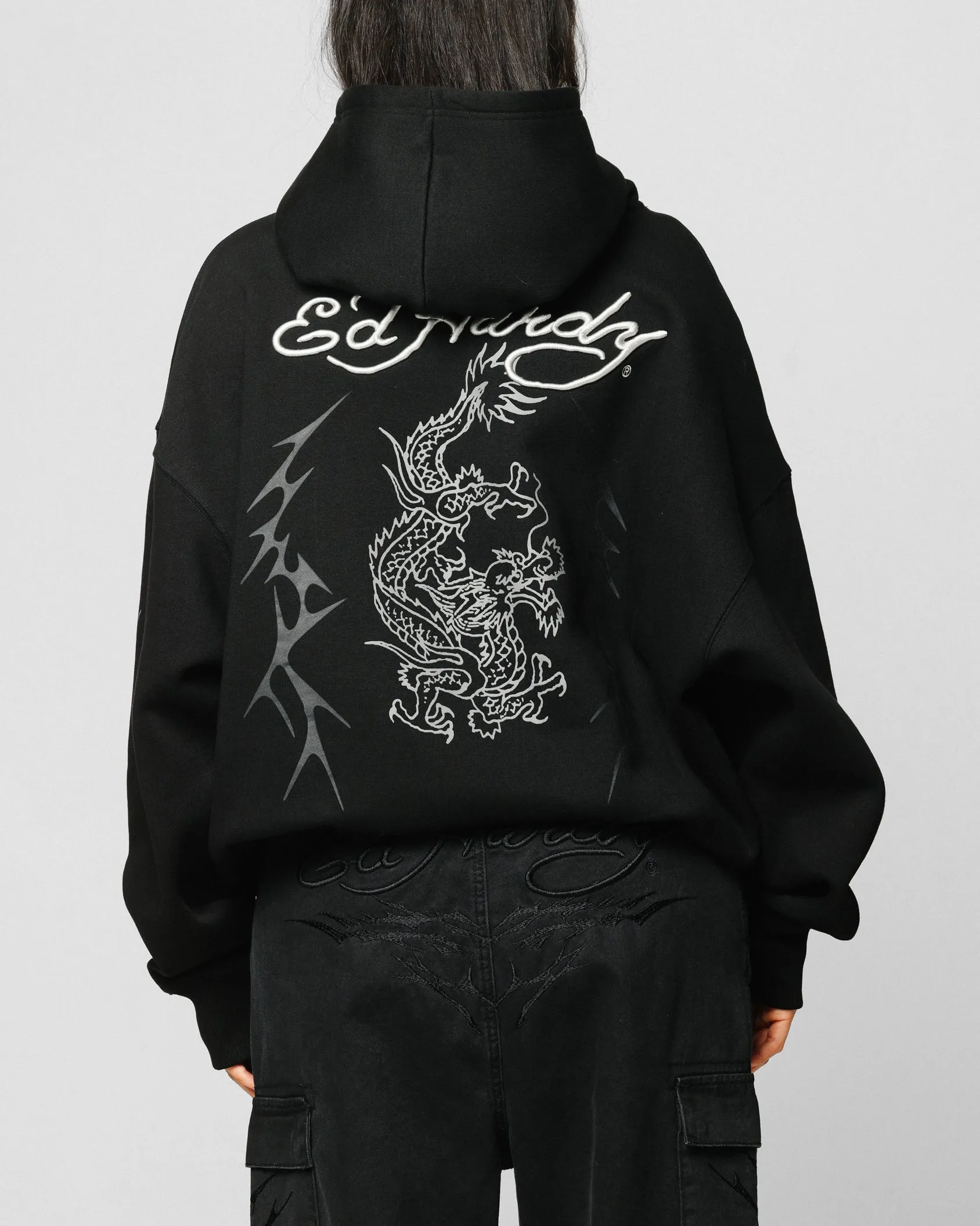 Ed Hardy Electric Hoodie Black