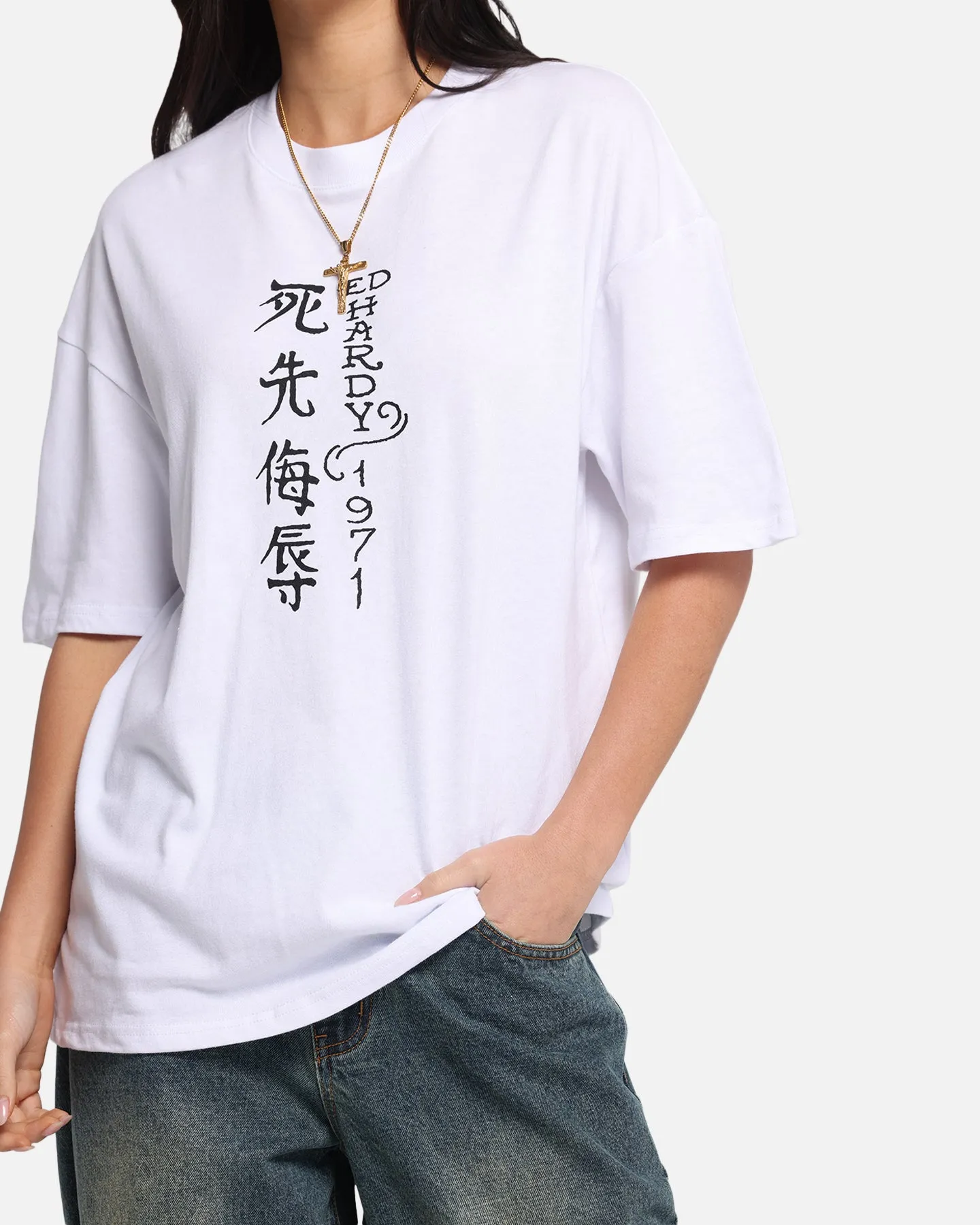 Ed Hardy Skull Sovereign T-Shirt White