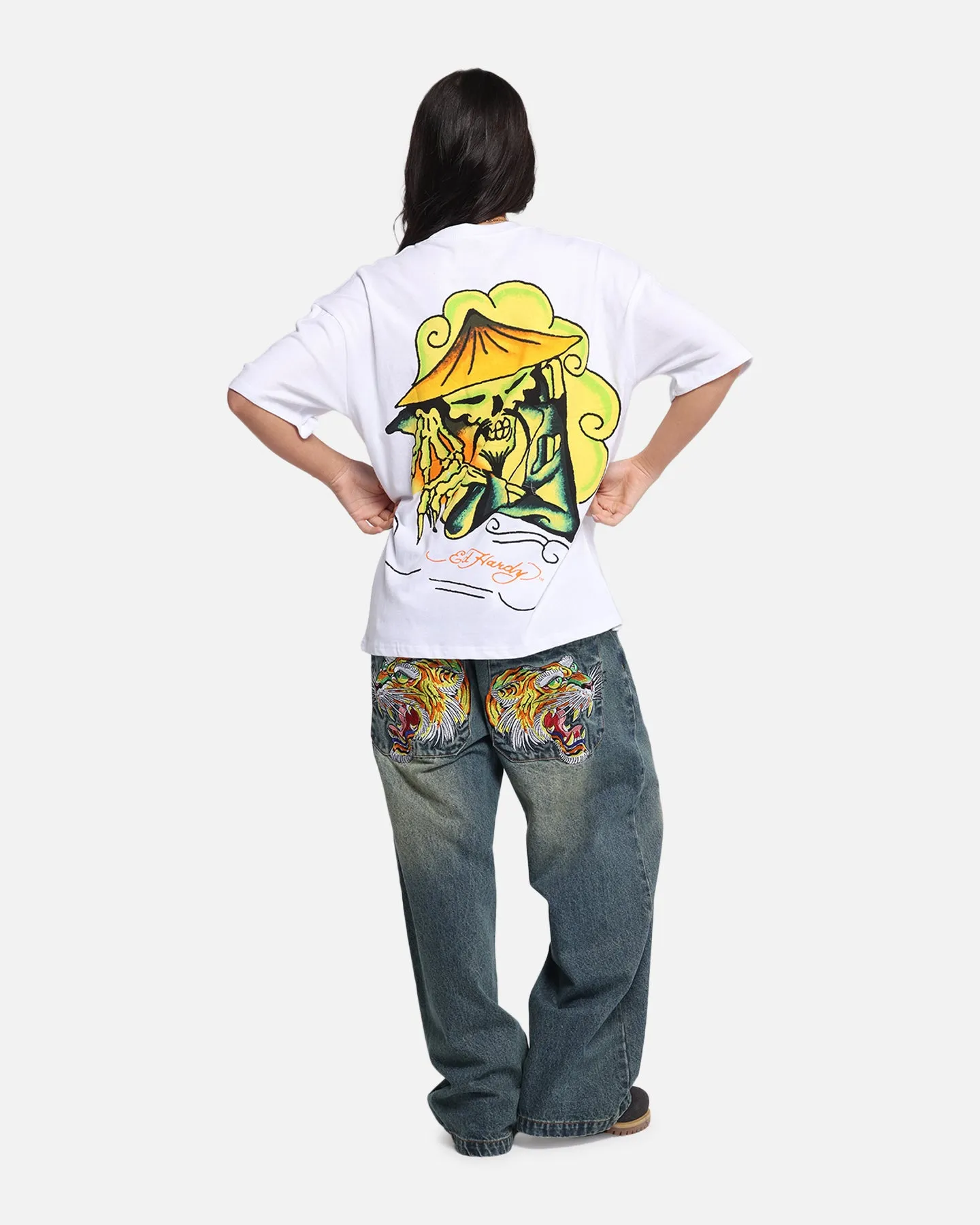 Ed Hardy Skull Sovereign T-Shirt White