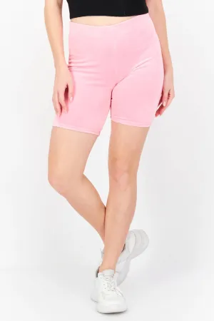 Embellished Logo Biker Shorts In Hot Hot
