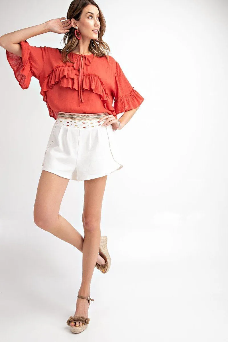 FASHNZFAB High Rise Waist Shorts