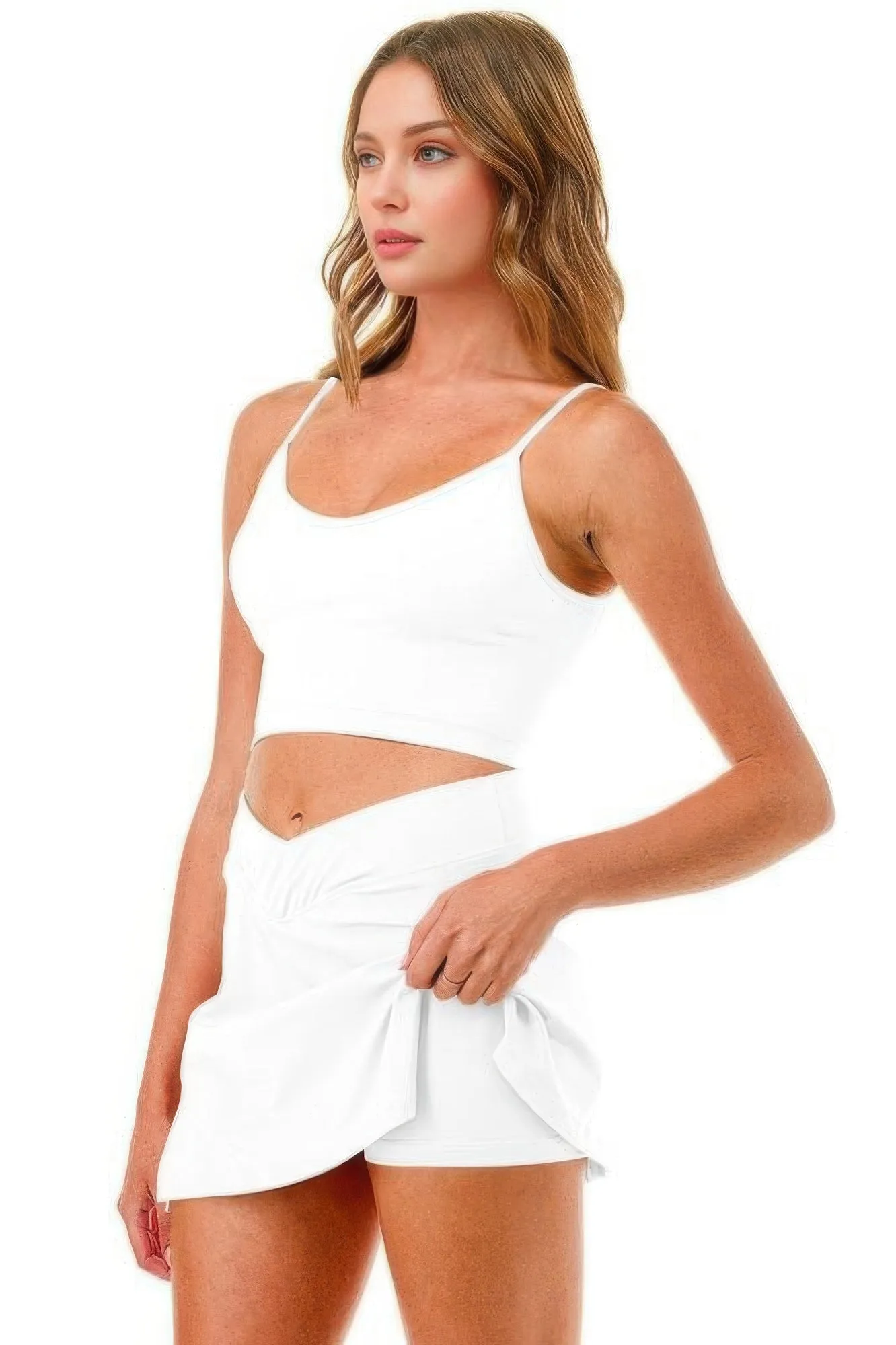 FASHNZFAB Women's Premium Tennis Pickleball Short Skirt Skort