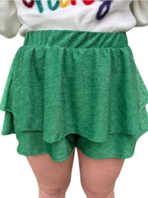 Get It Going Skort In Green